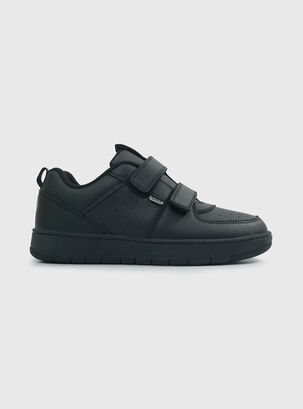 Zapato Escolar Unisex Velcro,Negro,hi-res