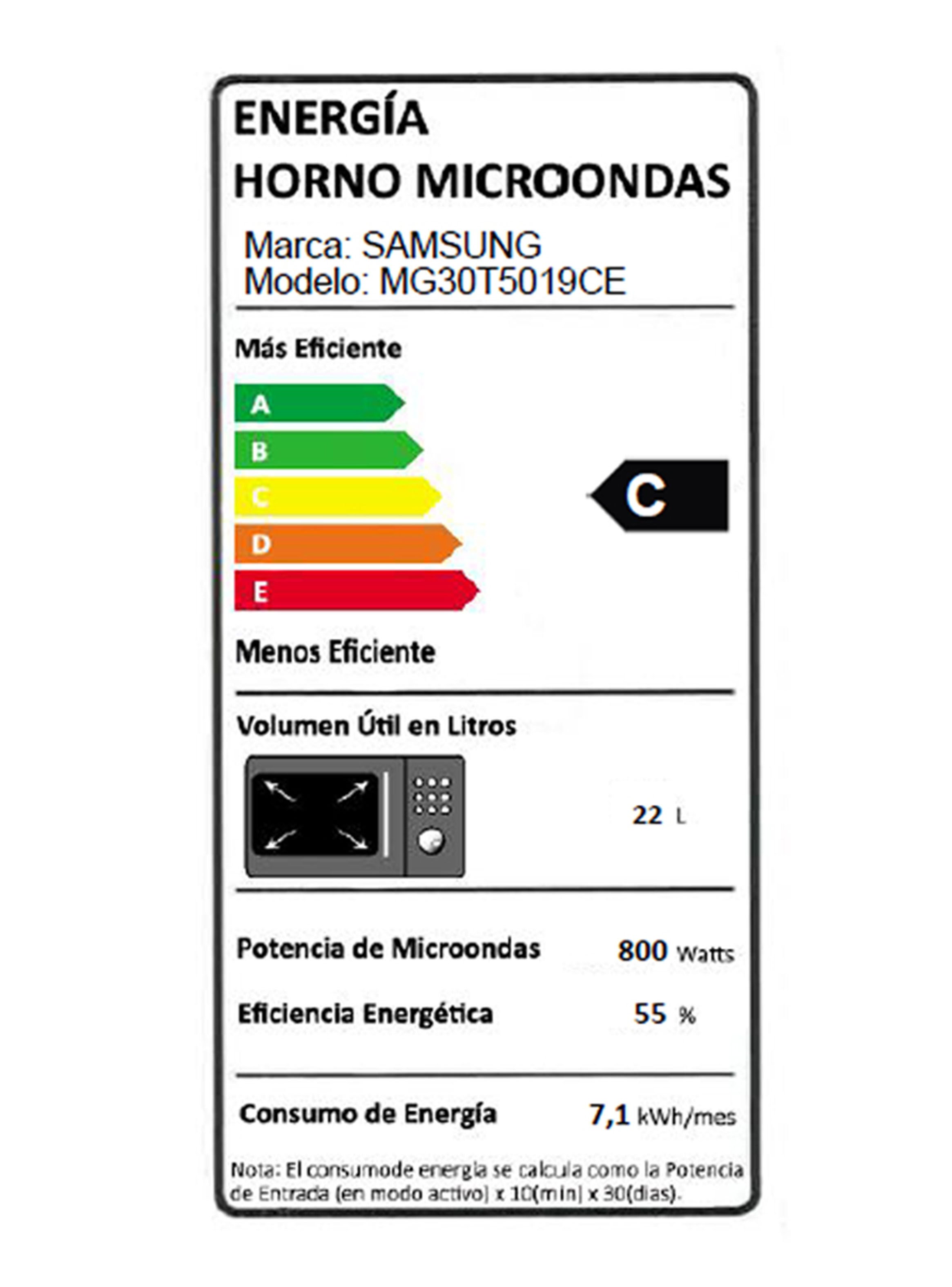 Microondas Grill Fry Control Touch 30L