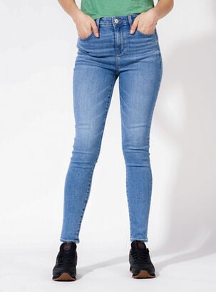 Jeans Ne(x)t Level High-Waisted Jegging 1 Botón,Azul Oscuro,hi-res