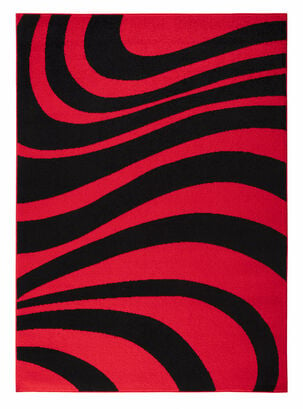 Alfombra 240 x 305 cm Amigo Rojo Ondas,,hi-res
