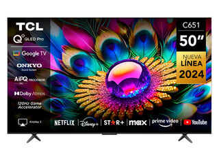 QLED Smart TV 50" 4K 50C651 Google TV,,hi-res