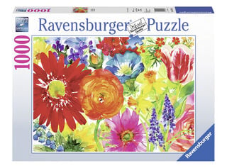 Ravensburger Puzzle Flores Pintadas 1000 Piezas Caramba,,hi-res