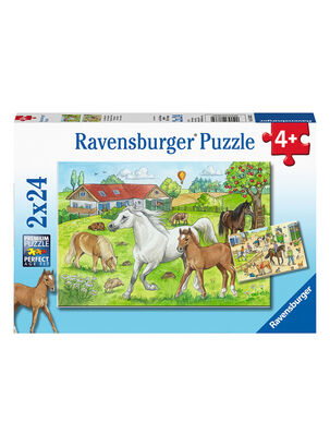 Ravensburger Puzzle En los Establos 2x24 Caramba,,hi-res