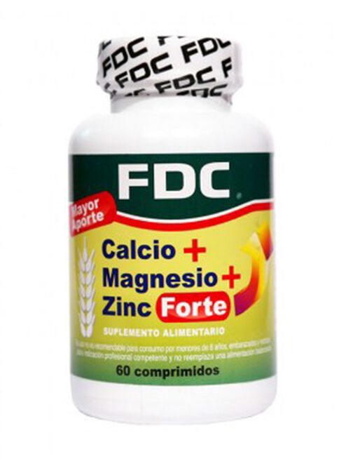 Vitamina FDC Calcio + Magnesio + Zinc forte 60 comprimidos                   ,,hi-res