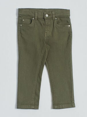 Pantalón Slim Color,Verde Militar,hi-res