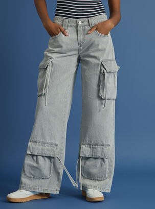  Pantalones de mujer con bolsillo lateral, pantalones cargo para  trabajo, pantalones casuales : Ropa, Zapatos y Joyería