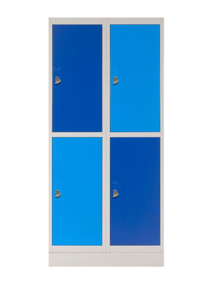 Locker Schoolbox Doble Portacandado Azul 4 Puertas,,hi-res