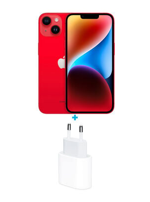 iPhone 14 128GB (Product) Red + Adaptador de Corriente USB-C de 20W Apple,,hi-res