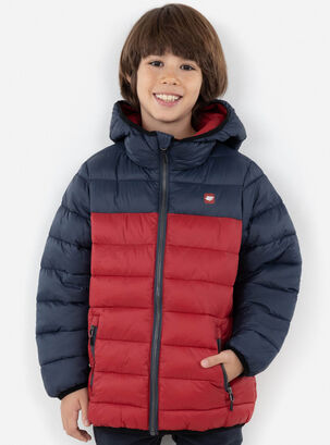 Parka Sleeve Quilted Niño,Rojo,hi-res