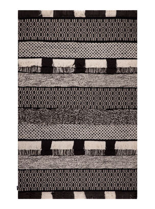 Alfombra Woll Collect Negro y Blanco 190 x 290 cm,,hi-res