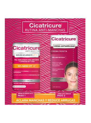 Pack Cicatricure Anti-Manchas Serum Aclarante Vit C 30 ml + Crema Antiarrugas Rosita 60 g,,hi-res