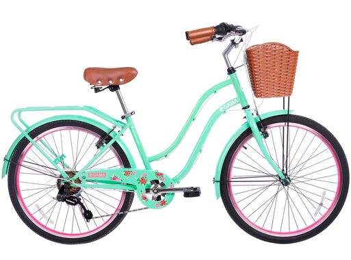 Ciclometa Detalles Bicicleta R 24 Urbana para Mujer Chic Chic Retro 1  Velocidad rosa Turbo