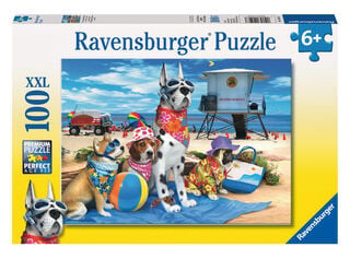 Puzzle XXL Perros en la Playa 100 Piezas Caramba,,hi-res