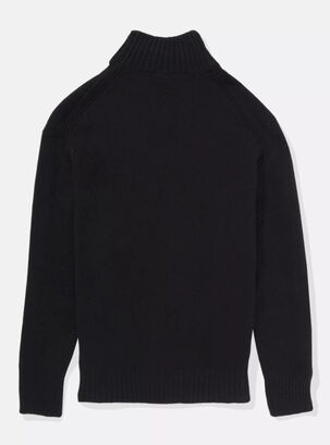 Sweater Con Cuello Alto,Negro,hi-res