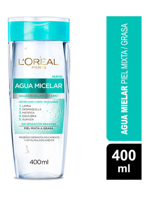 Agua Dermo Expertise L'Oréal Paris Micelar 5 en 1 Hidra-Total 5 400 ml                   ,,hi-res