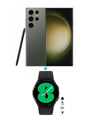 Smartphone Galaxy S23 Ultra 256GB 6.8" Green Liberado + Smartwatch Galaxy Watch4 40mm Negro,,hi-res