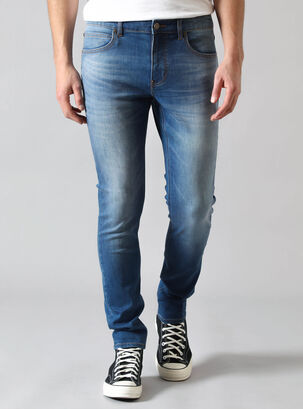 Jeans Malone Skinny Fit Mid Stone Worn,Azul,hi-res