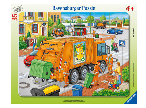 Ravensburger Puzzle enmarcado -Recogiendo la basura Caramba,,hi-res