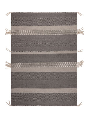 Alfombra 160 x 230 cm Wool Tribal Rayas Gris,,hi-res