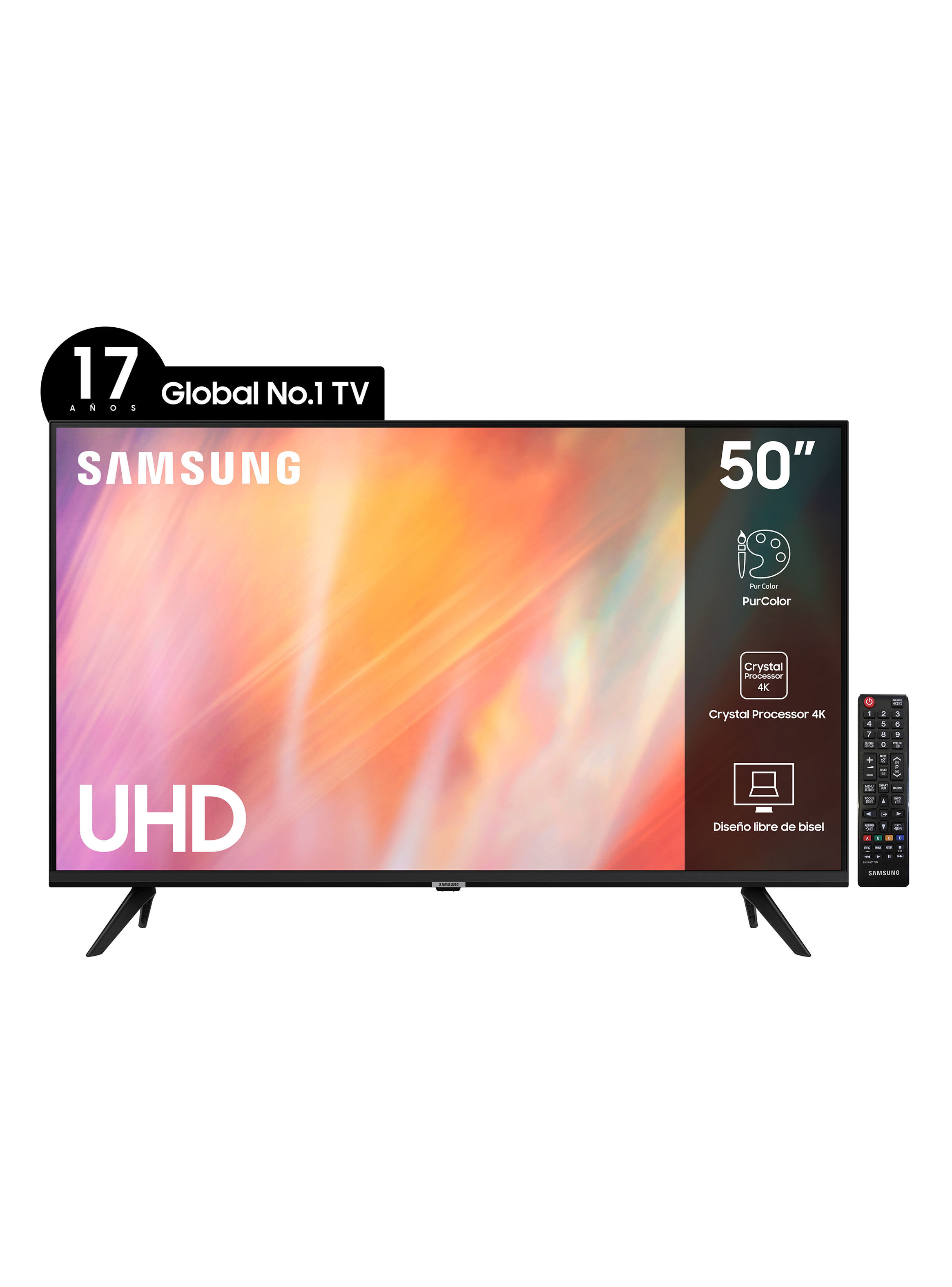 LED Samsung 50” AU7090 4K UHD Smart TV - Smart TV