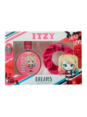 Set Perfume Dreams Harley Quinn EDT 100 ml + Scrunchie,,hi-res