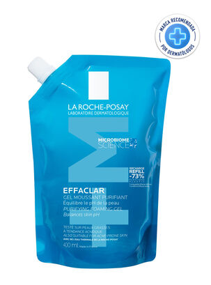 Limpiador Facial Effaclar Gel + M Purificante Refill 400 ml,,hi-res