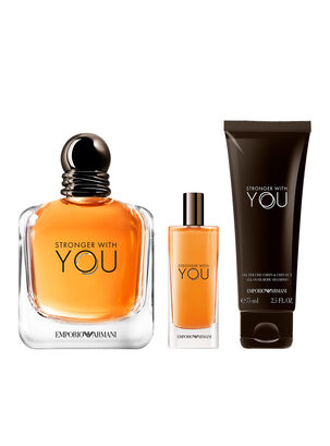 Set Perfume Stronger with you EDT Hombre 100 ml + Perfumero 15 ml + Shower Gel 75 ml Giorgio Armani,,hi-res