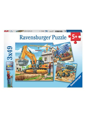 Ravensburger Puzzle Vehículos de Construcción 3x49 Caramba,,hi-res