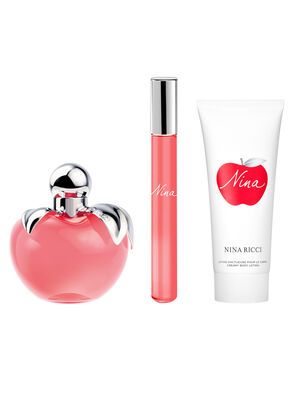 Set Perfume Nina EDT 80 ml + Body Lotion 75 ml + Roll On 10 ml,,hi-res