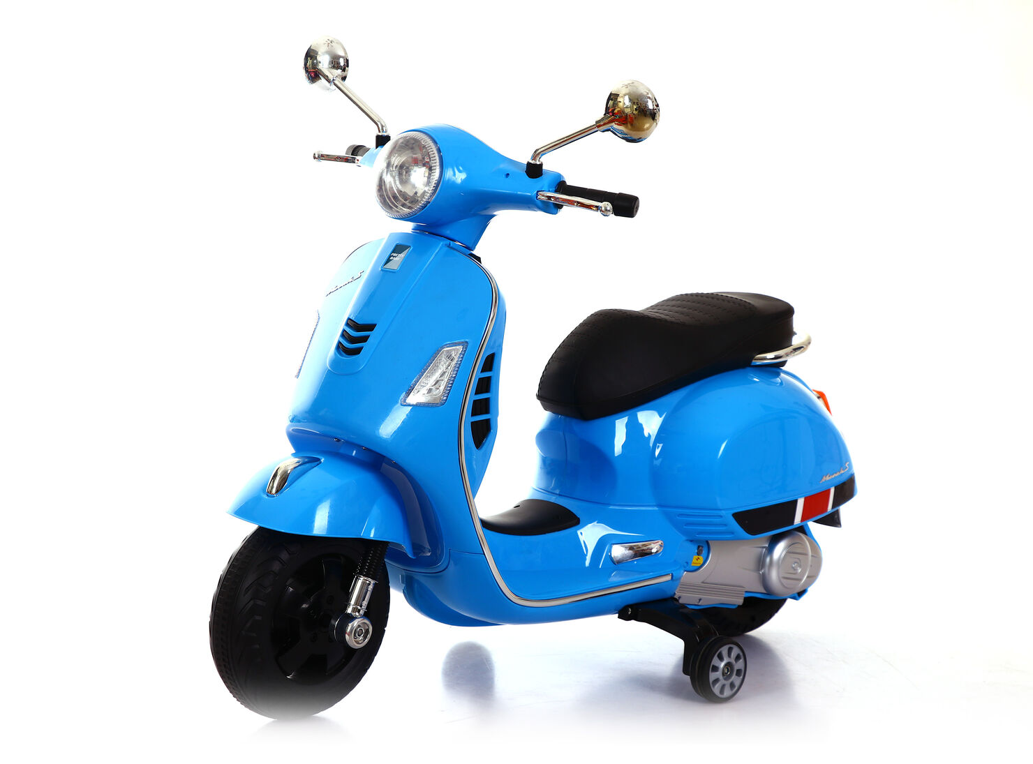 Moto Scooter Bebesit Diseño Realista Azul Autos a Pedal