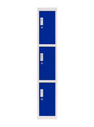 Locker Office Llaves Azul 3 Puertas 28 x 50 x 166 cm,,hi-res