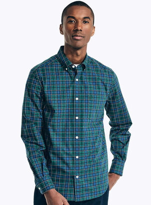 Camisa Cuadros Full Print,Verde,hi-res