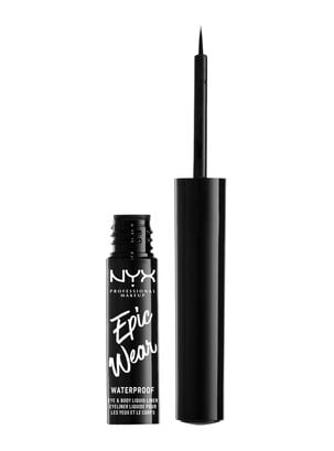 Delineador Nyx Professional Makeup Líquido Epic Wear Metallic Black Metallic                     ,,hi-res