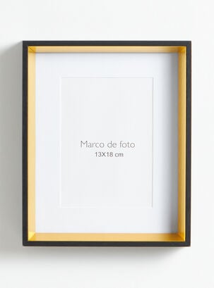 Marco Alaniz Home de Foto Borde Negro-Dorado 13 x 18 cm                   ,,hi-res