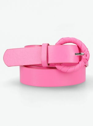 Cinturón Hebilla Forrada Trenzada Poliuretano,Diseño 1,hi-res
