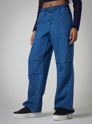 Jeans Cintura Elasticada 1,Azul Oscuro,hi-res