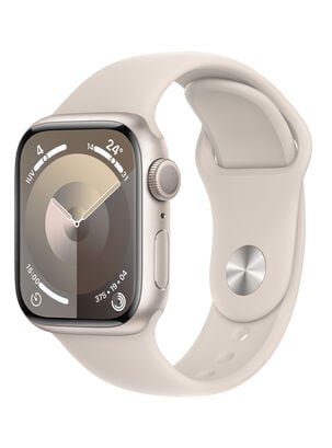 Apple Watch Series 9 GPS 41mm Caja Aluminio y Correa Deportiva Blanco Estelar Talla S/M,,hi-res