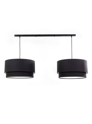 Lámpara Diseño 3 Colgante Negra con Tapa Doble                      ,,hi-res