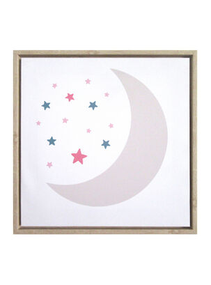 Canva Luna y Estrellas  30 x 30 cm,,hi-res