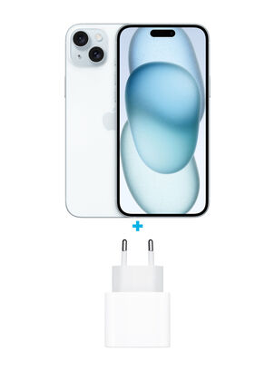 iPhone 15 Plus 128GB Azul + Adaptador de Corriente USB-C de 20W Apple,,hi-res