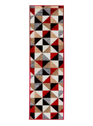 Alfombra Pasillo Siesta 70 x 230 cm Roja 37,,hi-res