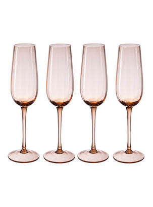 Set 4 Copas Champagne Oro Rosa 220 ml,,hi-res