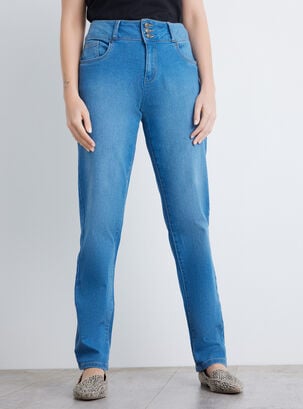 Jeans Pretina 3 Botones 5 Bolsillos,Azul Eléctrico,hi-res