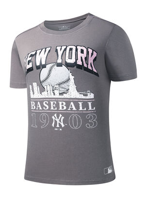 Polera New York Baseball,Gris,hi-res