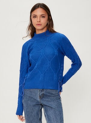 Sweater Liso Reliv Color,Azul Marino,hi-res