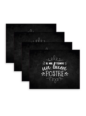 Pack 4 Individuales Frases 42x32 cm,,hi-res