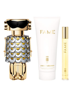 Set Perfume Paco Rabanne Fame EDP Mujer 80 ml + Body Lotion 100 ml + Megaspritzer 10 ml,,hi-res