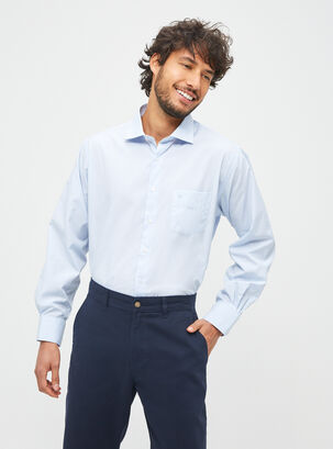 Camisa Clásica Regular Fit,Azul Marino,hi-res