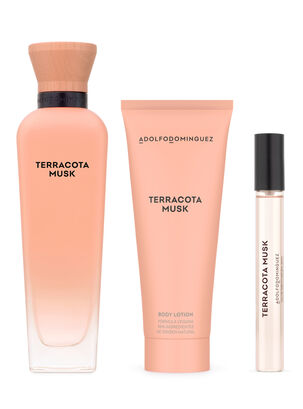 Set Perfume Terracota Musk EDP Mujer 120 ml + Megaspritzer 10 ml + Body Lotion 75 ml,,hi-res