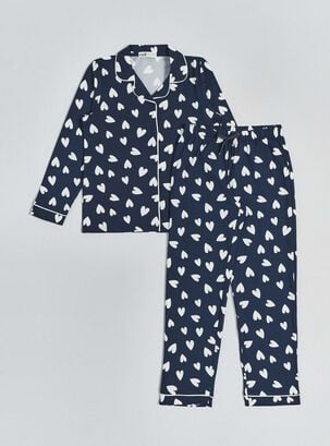 Pijama Niña Touch Soft,Azul Oscuro,hi-res